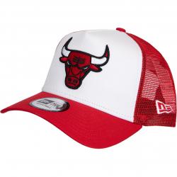 Cap New Era Trucker NBA Color Block Chicago Bulls red/white 