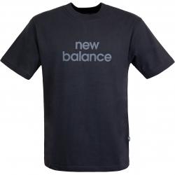T-Shirt New Balance Linear Logo Relaxed black 