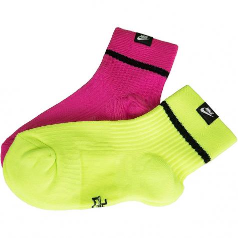 ☆ Nike Socken Sneaker Ankle 2er gelb/pink - hier bestellen!