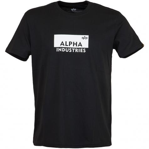 Alpha Industries T-Shirt Box Logo schwarz 