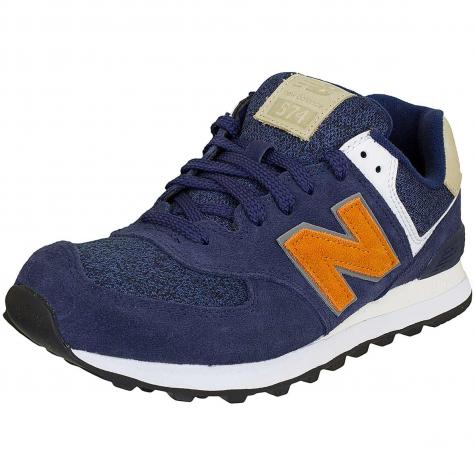 ☆ New Balance Sneaker ML 574 D Leder/Textil dunkelblau/orange - hier  bestellen!