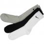 Nike Socken Value Cotton Crew 3er Pack grau/schwarz/weiß