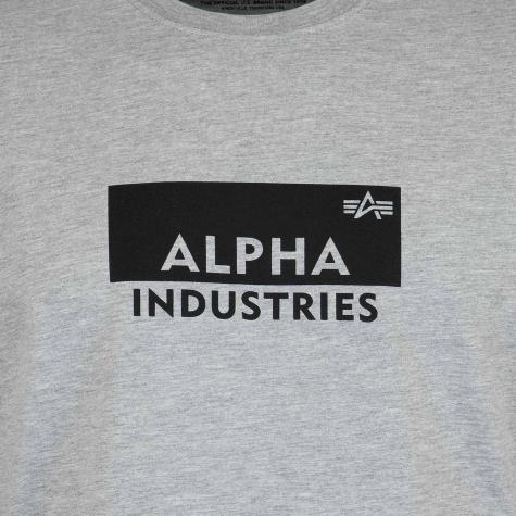 Alpha Industries T-Shirt Box Logo grau 