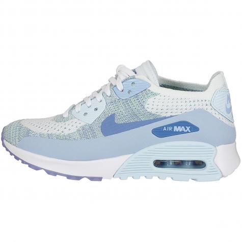 ☆ Nike Damen Sneaker Air Max 90 Ultra 2.0 Flyknit weiß/blau - hier  bestellen!