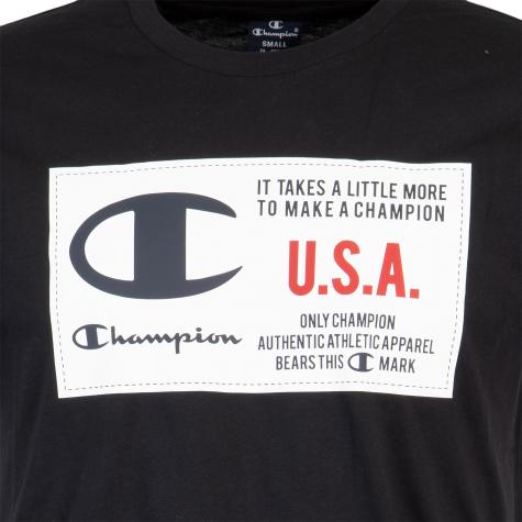 Champion Graphic Herren T-Shirt schwarz 