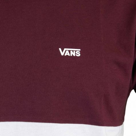 T-Shirt Vans Colorblock red/white 