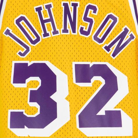 Mitchell & Ness NBA Swingman Magic Johnson L.A. Lakers 84/85 Trikot gelb 