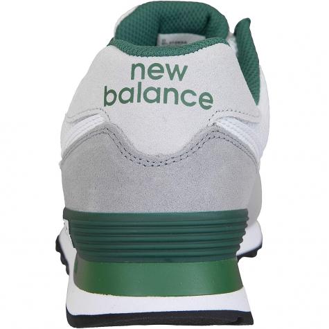 ☆ New Balance Sneaker 574 Leder/Textil grau/grün - hier bestellen!