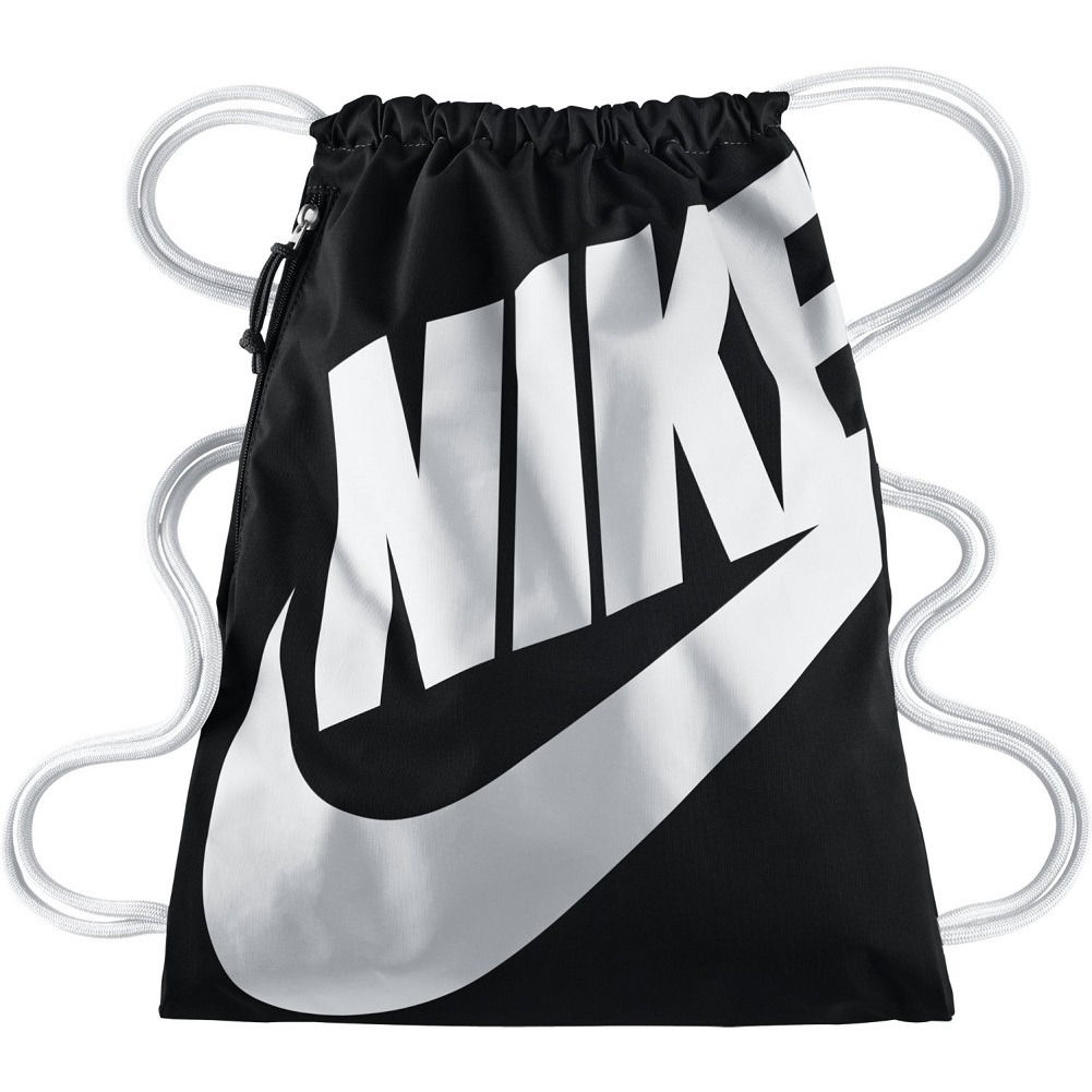 ☆ Nike Gym Bag Heritage Gymsack schwarz/weiß - hier bestellen!