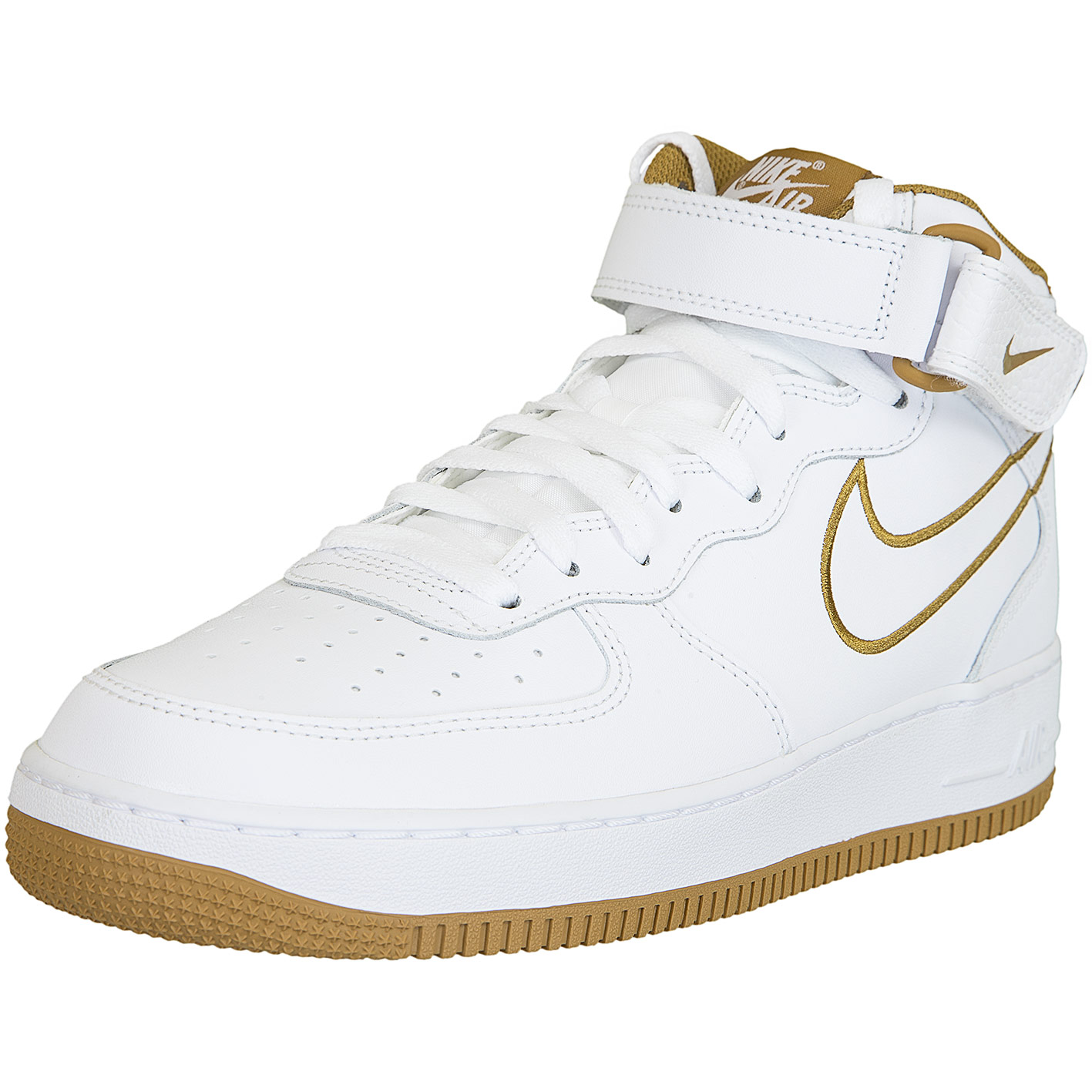 ☆ Nike Sneaker Air Force 1 Mid ´07 Leather weiß/braun - hier bestellen!