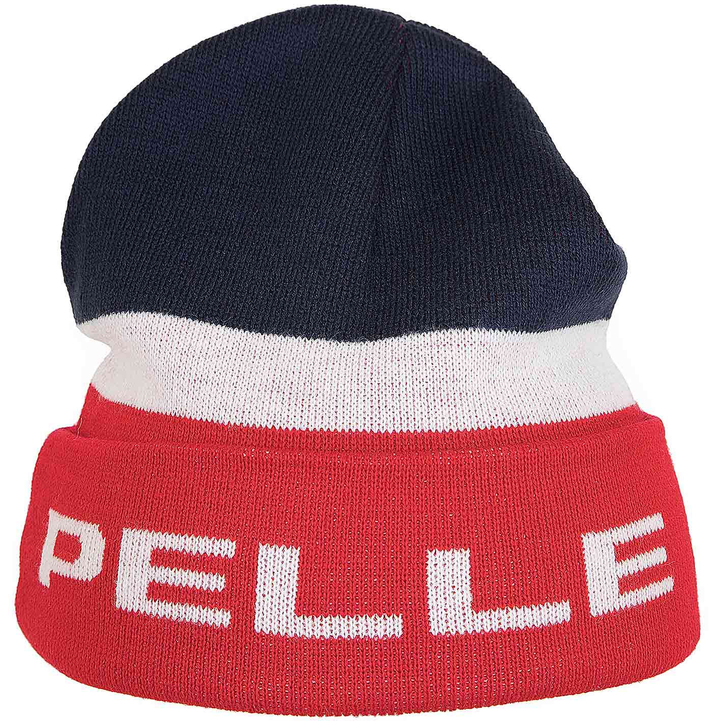☆ Pelle Pelle Beanie Linear dunkelblau/rot - hier bestellen!