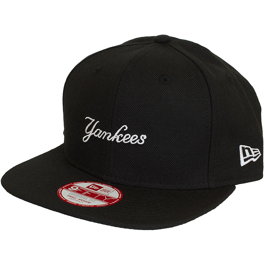 ☆ New Era 9Fifty Snapback Cap 950 MLB Wordmark NY Yankees schwarz/weiß -  hier bestellen!