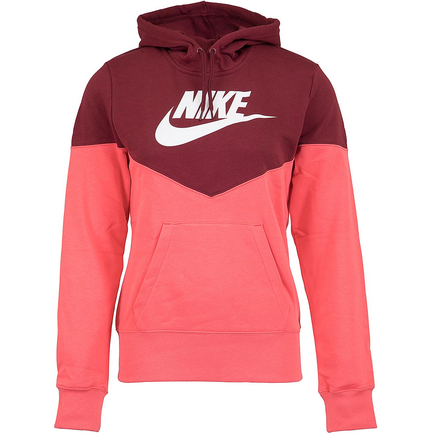 ☆ Nike Damen Hoody Heritage Fleece weinrot/pink - hier bestellen!