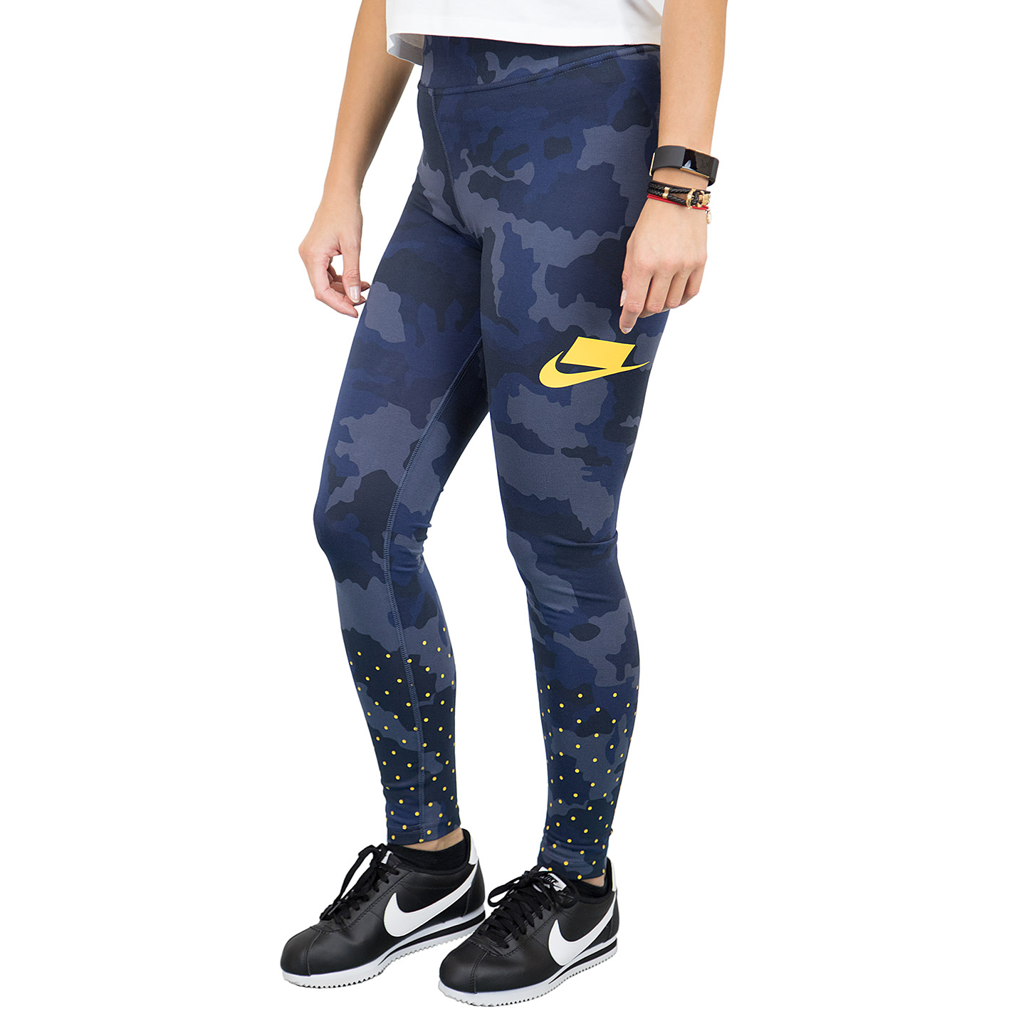 ☆ Nike Leggings Polka Dots blau/gelb - hier bestellen!