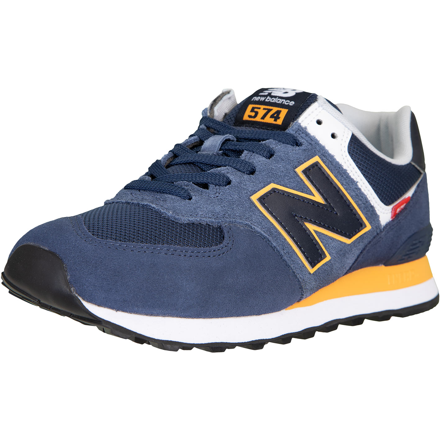 ☆ New Balance NB 574 Sneaker Schuhe navy/orange - hier bestellen!