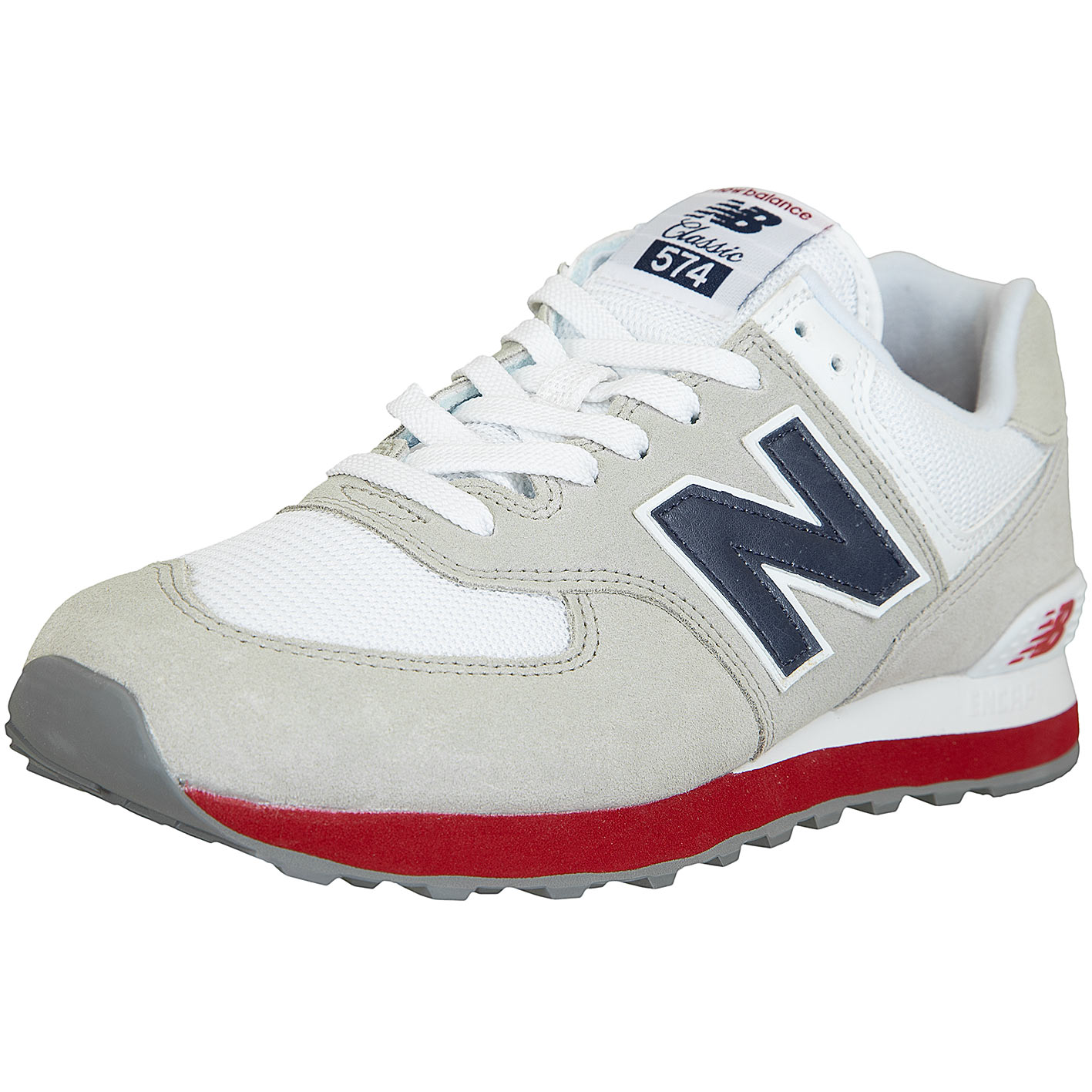 ☆ New Balance Sneaker 574 Wildleder/Textil weiß/grau - hier bestellen!