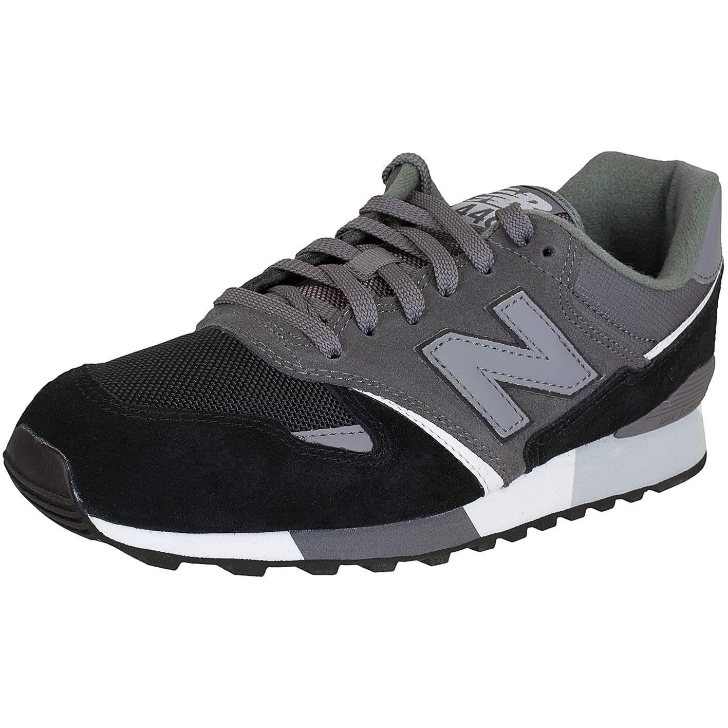 ☆ New Balance Sneaker U446 D Leather/Textile/Synthetik grau/schwarz - hier  bestellen!