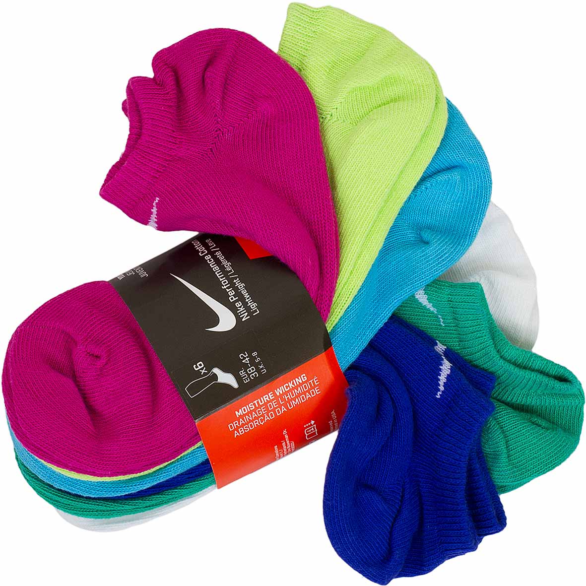 ☆ Nike Damen Socken Lightweight No-Show 6er mehrfarbig - hier bestellen!