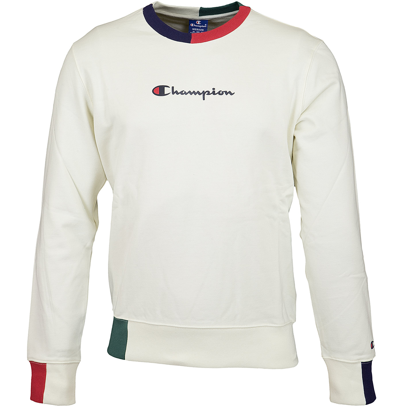 ☆ Champion Sweatshirt Logo - bestellen! hier weiß