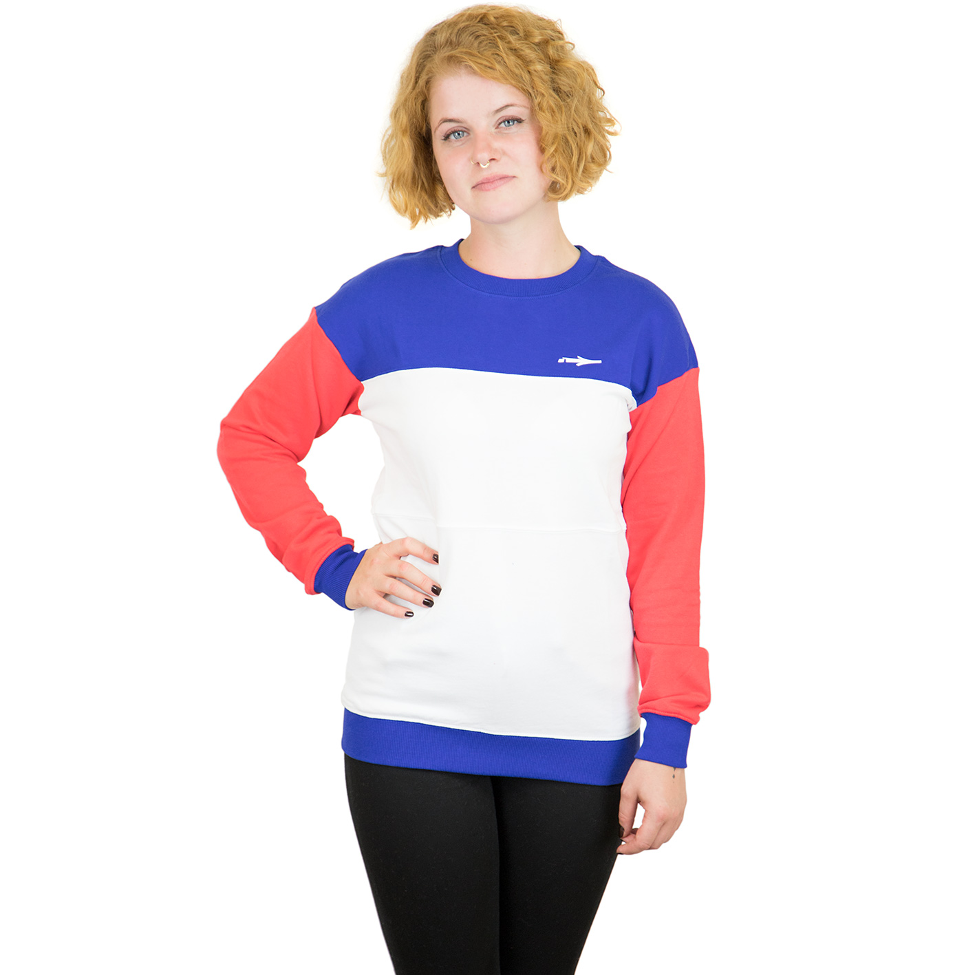 ☆ Illmatic Damen Sweatshirt Tillia Light rot/weiß/blau - hier bestellen!