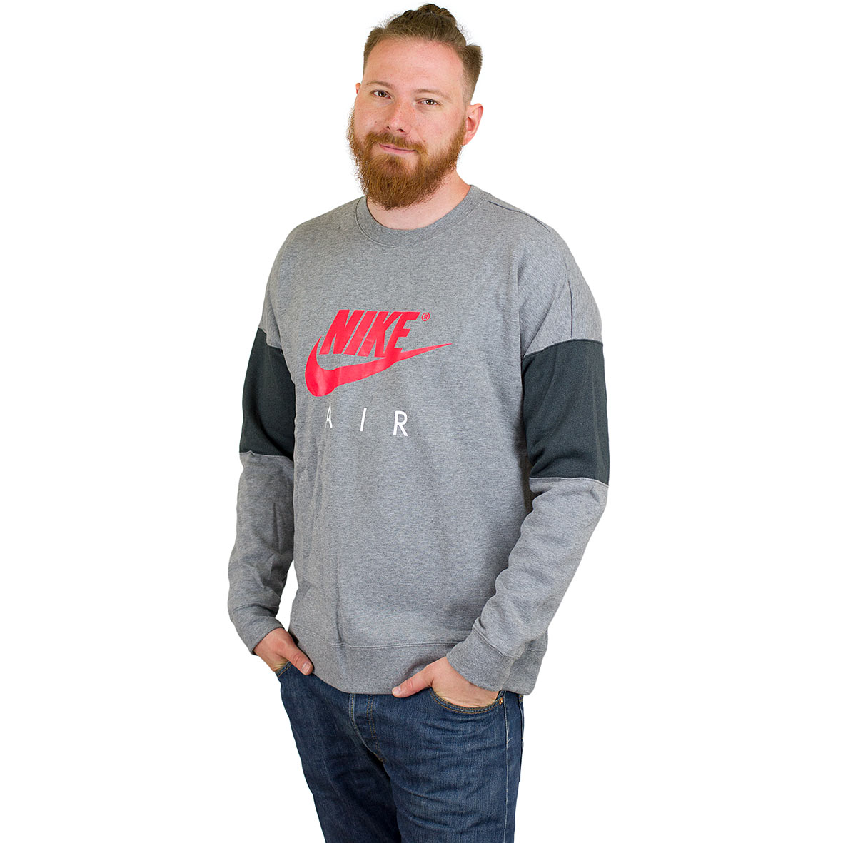 ☆ Nike Sweatshirt Air grau/rot - hier bestellen!