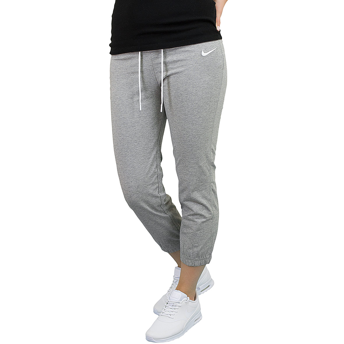 ☆ Nike Damen Sweatpants Capri Jersey dunkelgrau/weiß - hier bestellen!