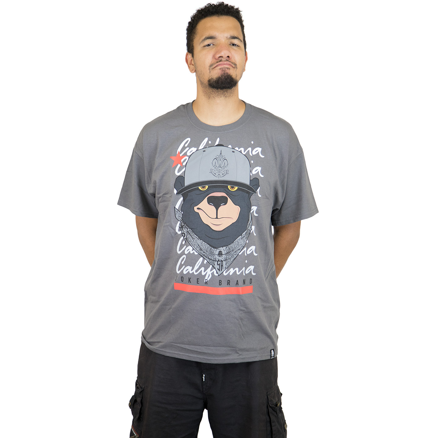 ☆ Joker Brand T-Shirt Cali Bear dunkelgrau - hier bestellen!