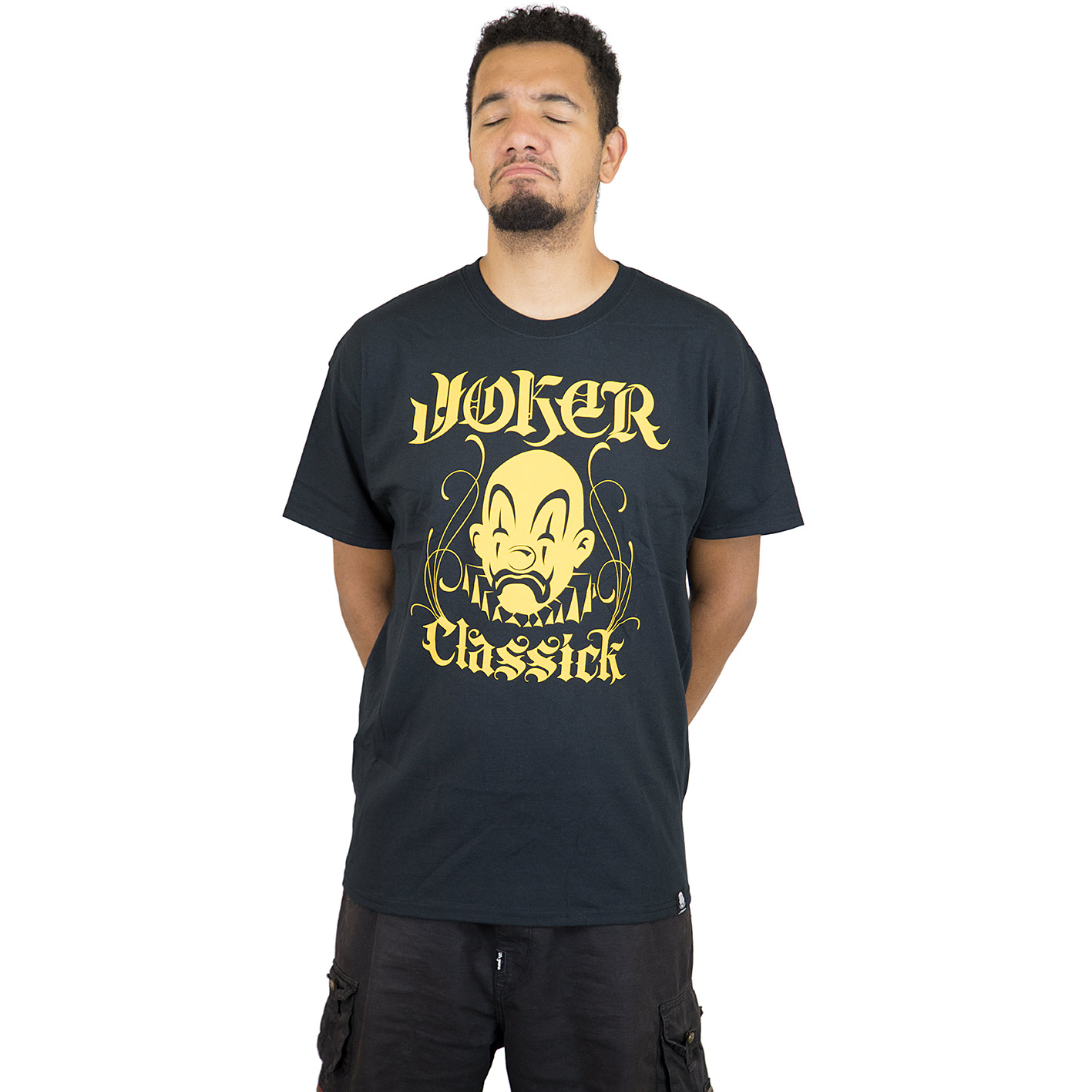 ☆ Joker Brand T-Shirt Classick Clown schwarz/gold - hier bestellen!