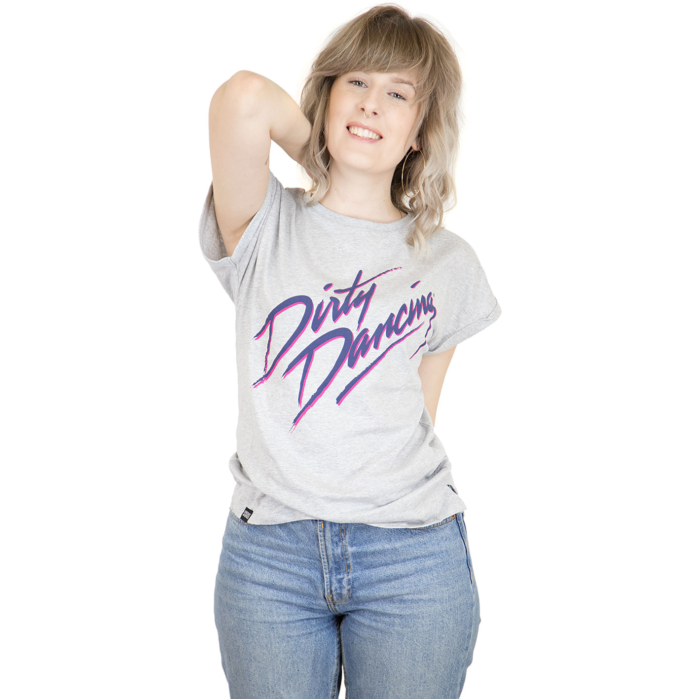 ☆ Dedicated Damen T-Shirt Dirty Dancing Logo grau - hier bestellen!