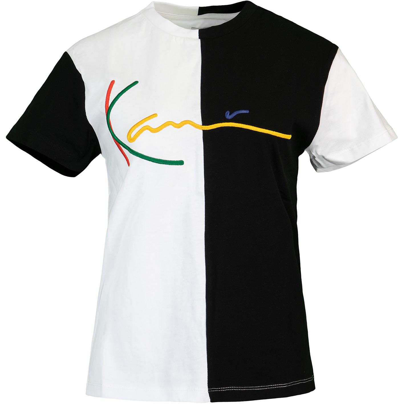 ☆ Karl Kani Signature Block Damen T-Shirt schwarz/weiß - hier bestellen!