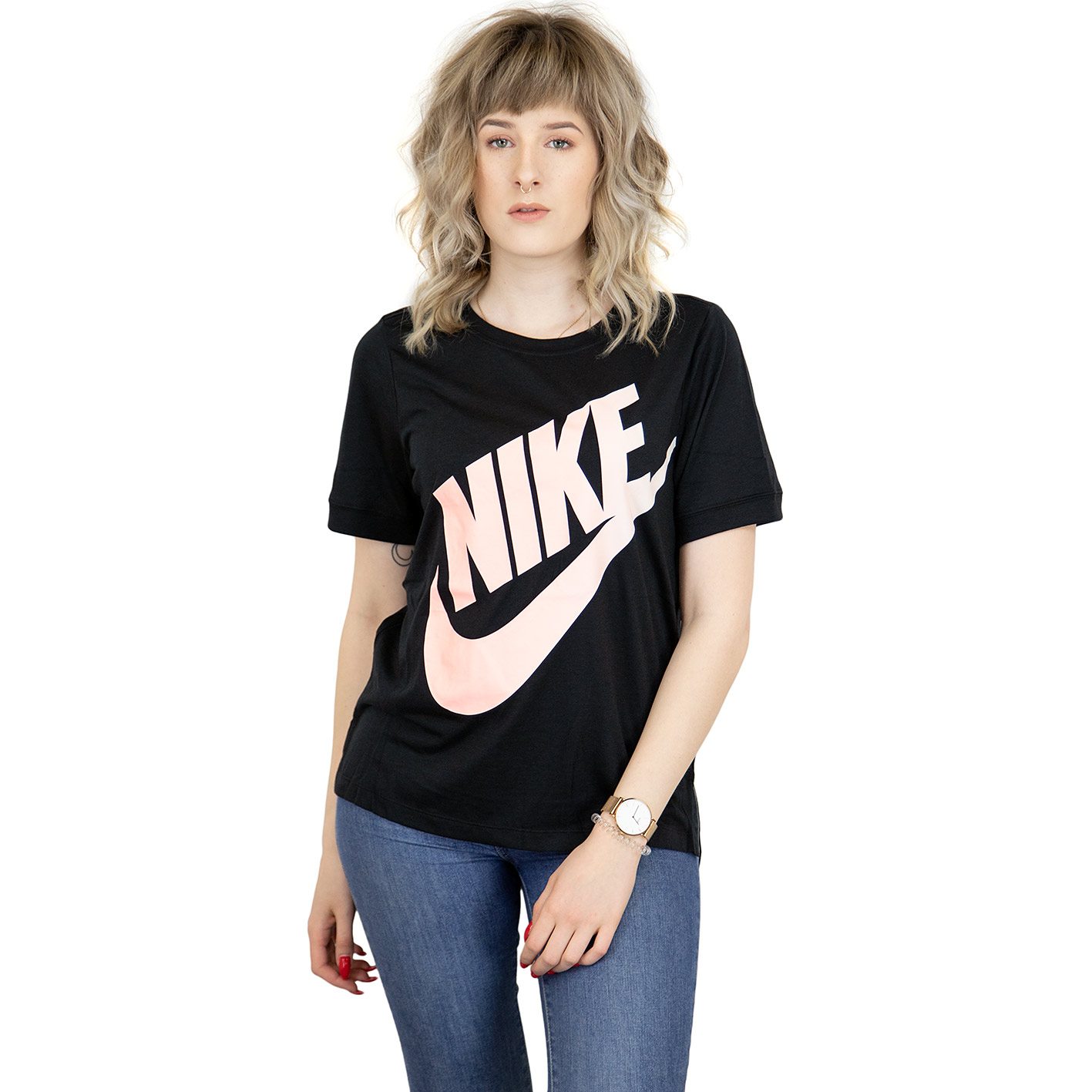 ☆ Nike Damen T-Shirt Futura schwarz/rosa - hier bestellen!