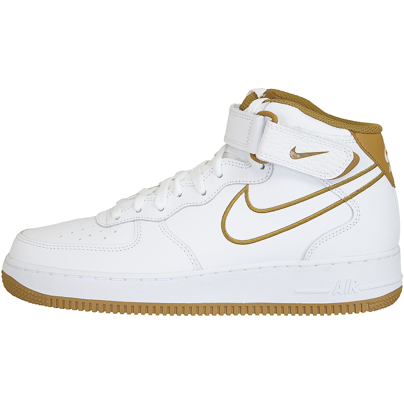 ☆ Nike Sneaker Air Force 1 Mid ´07 Leather weiß/braun - hier bestellen!
