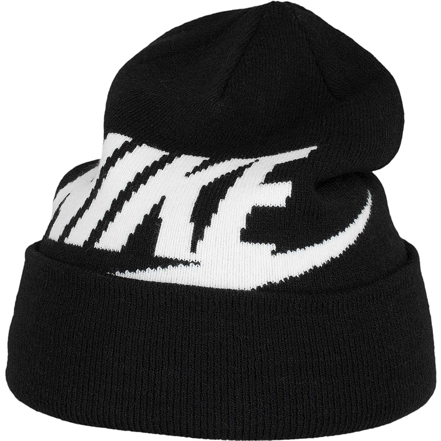 ☆ Nike Kinder Beanie Cuffed Pom schwarz/weiß - hier bestellen!