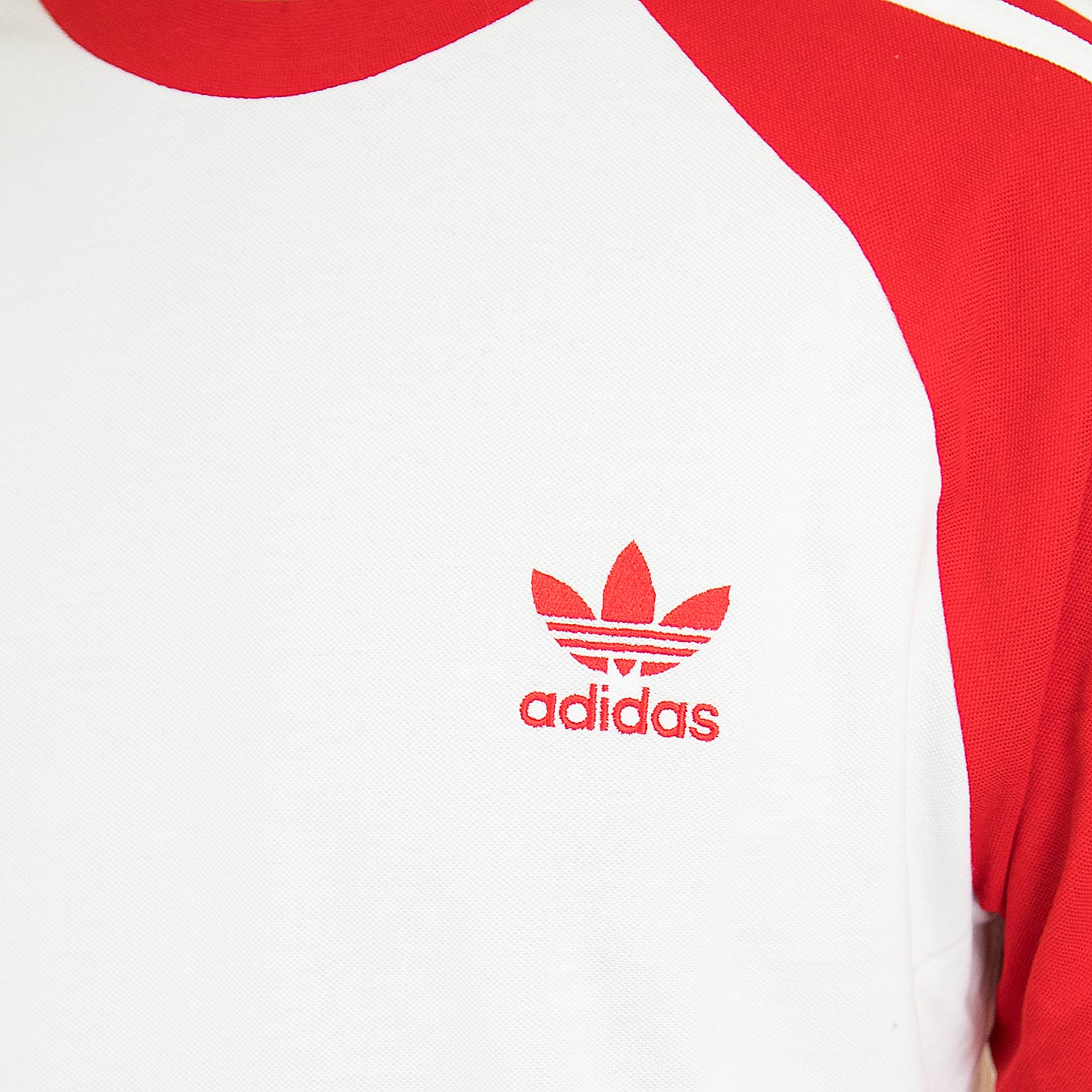 ☆ Adidas Originals Longsleeve 3-Stripes rot/weiß - hier bestellen!