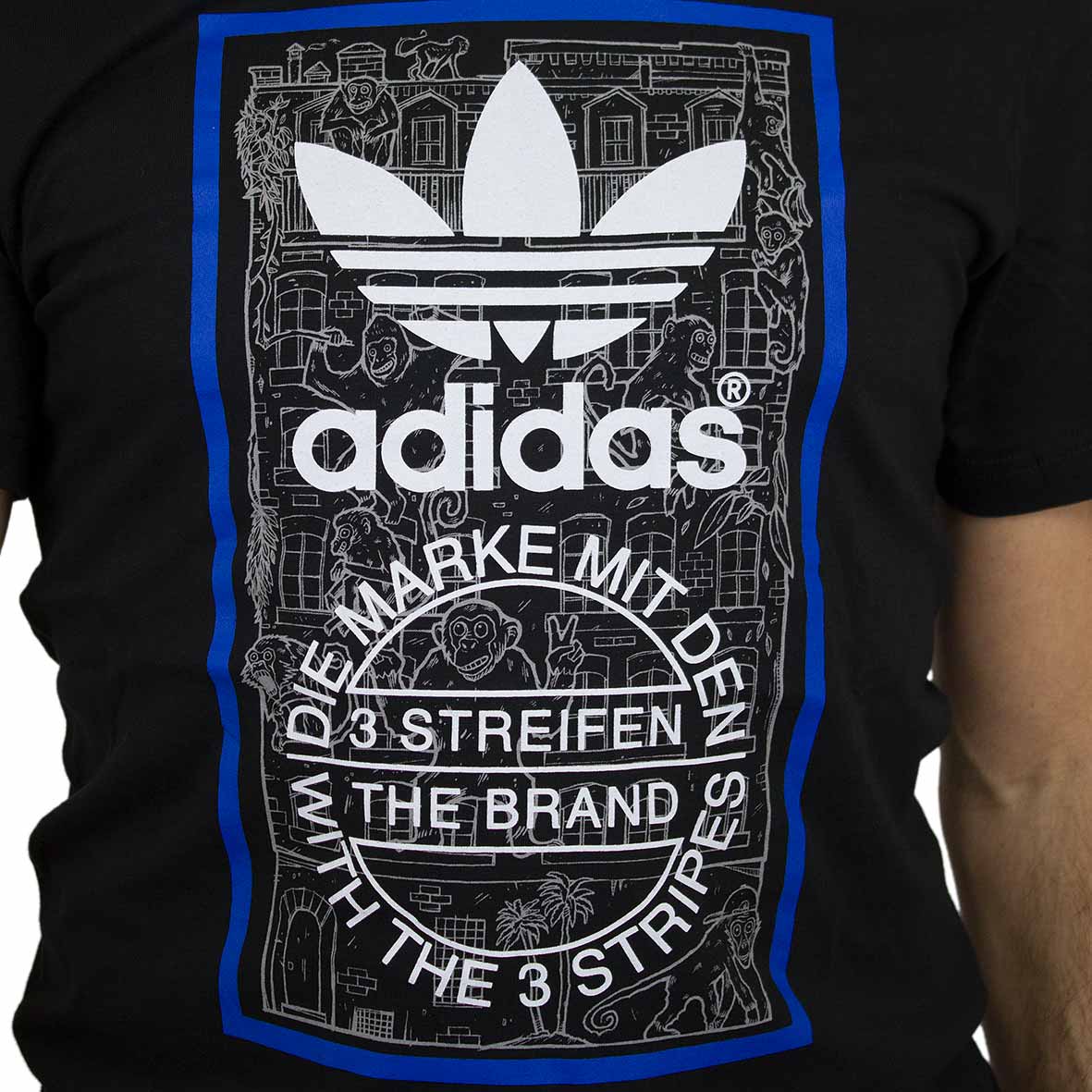 Groot schroef Pakistaans ☆ Adidas Originals T-Shirt Brick Tongue schwarz - hier bestellen!