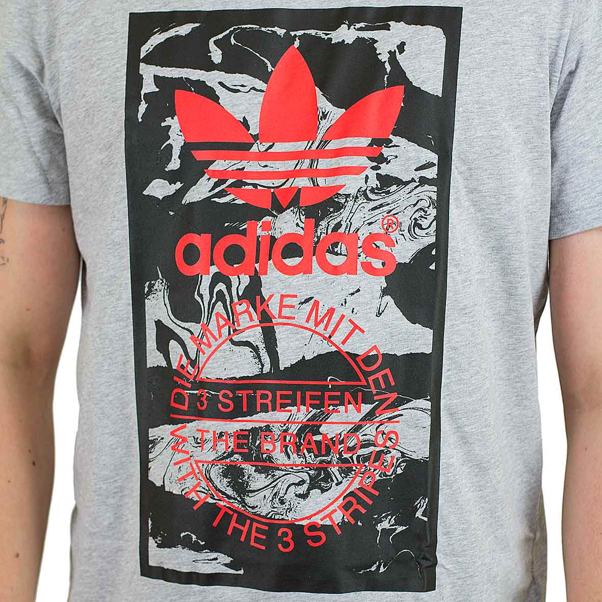 ☆ Adidas Originals T-Shirt Tongue Label 2 grau - hier bestellen!