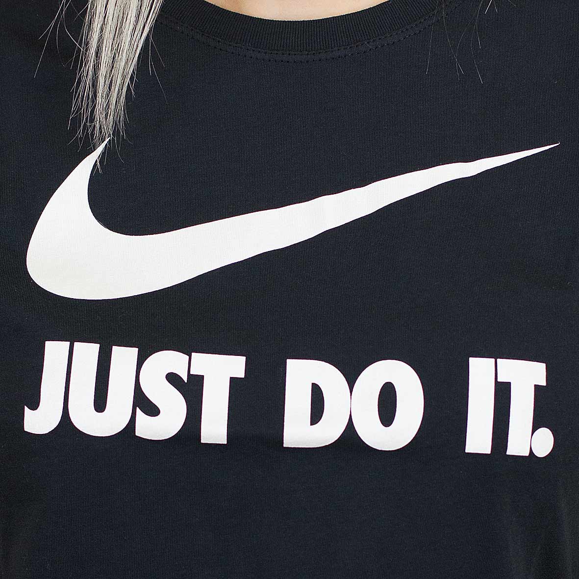 ☆ Nike Damen T-Shirt Crew Just Do It Swoosh schwarz/weiß - hier bestellen!