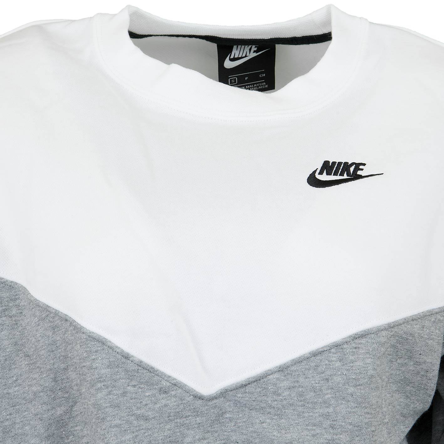 ☆ Nike Damen Sweatshirt Heritage Fleece grau/weiß - hier bestellen!
