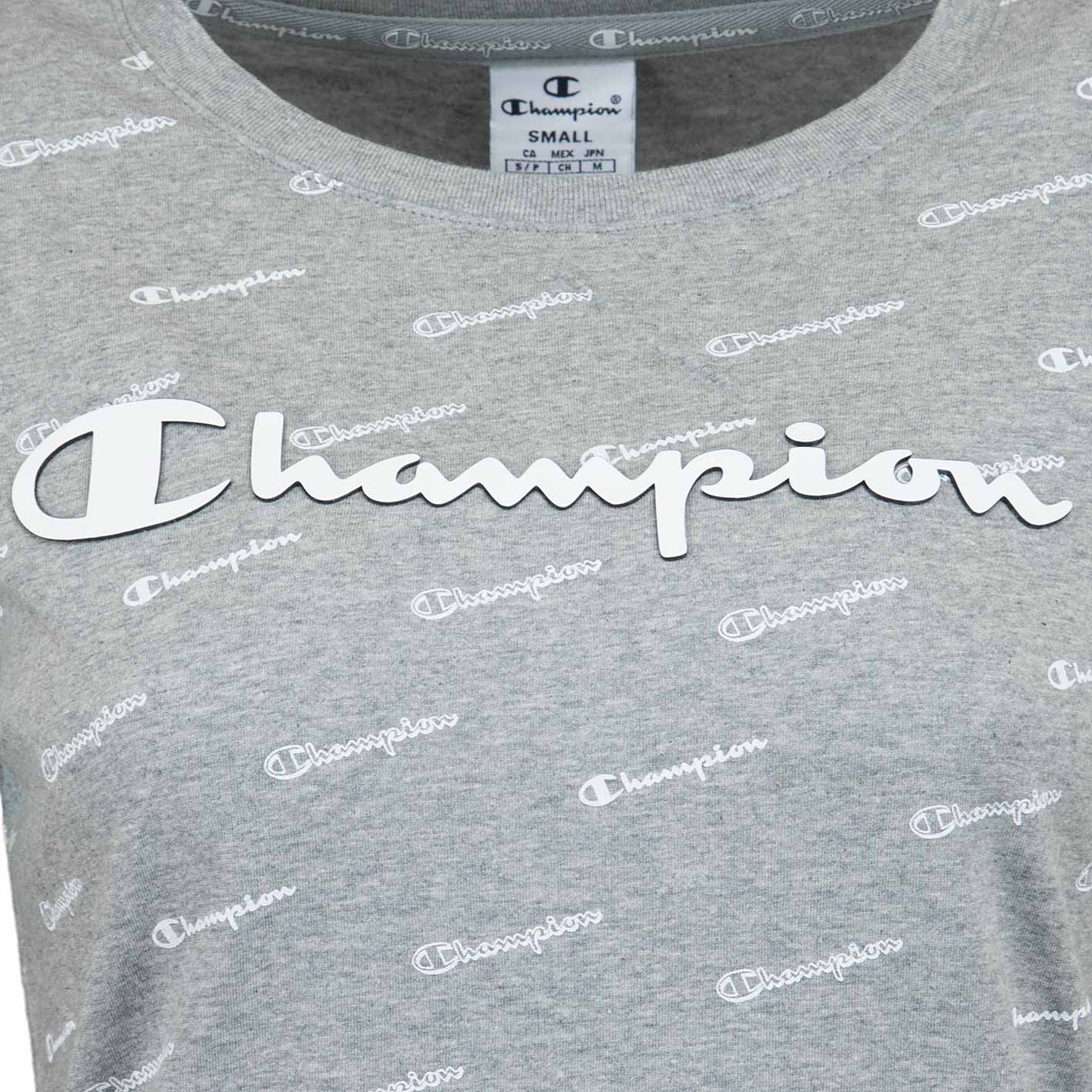 ☆ Champion Damen T-Shirt Crewneck grau/weiß - hier bestellen!