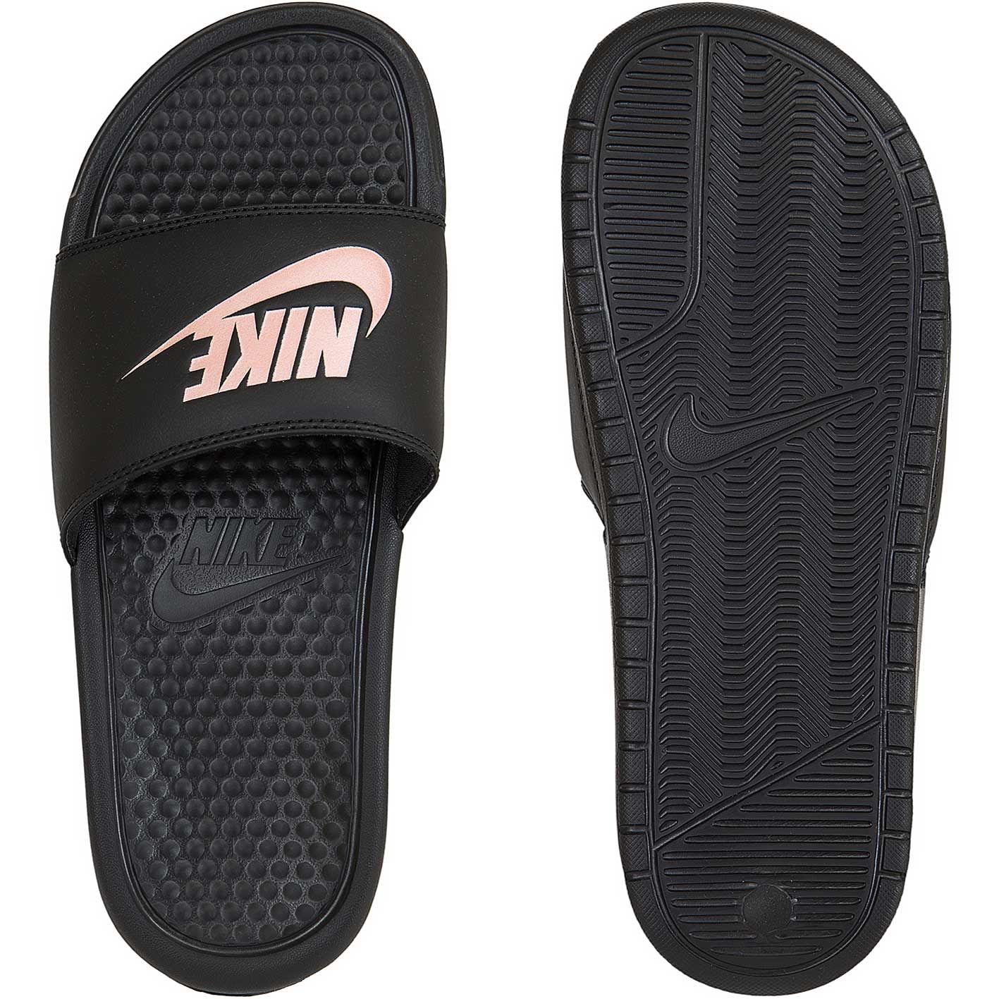 ☆ Nike Damen Badelatschen Benassi Just Do It schwarz/rosa - hier bestellen!