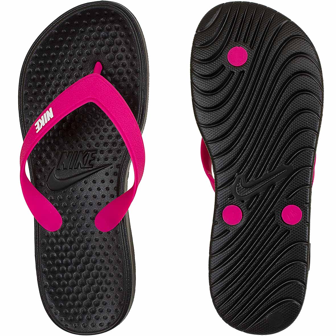 ☆ Nike Damen Flip-Flops Solay Thong schwarz/pink - hier bestellen!
