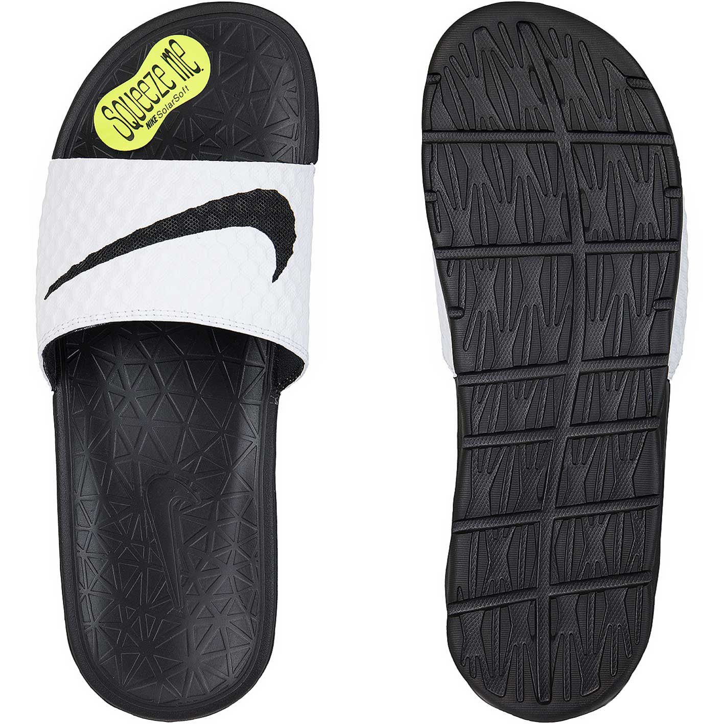 ☆ Nike Sandalen Benassi Solarsoft 2 weiß/schwarz - hier bestellen!