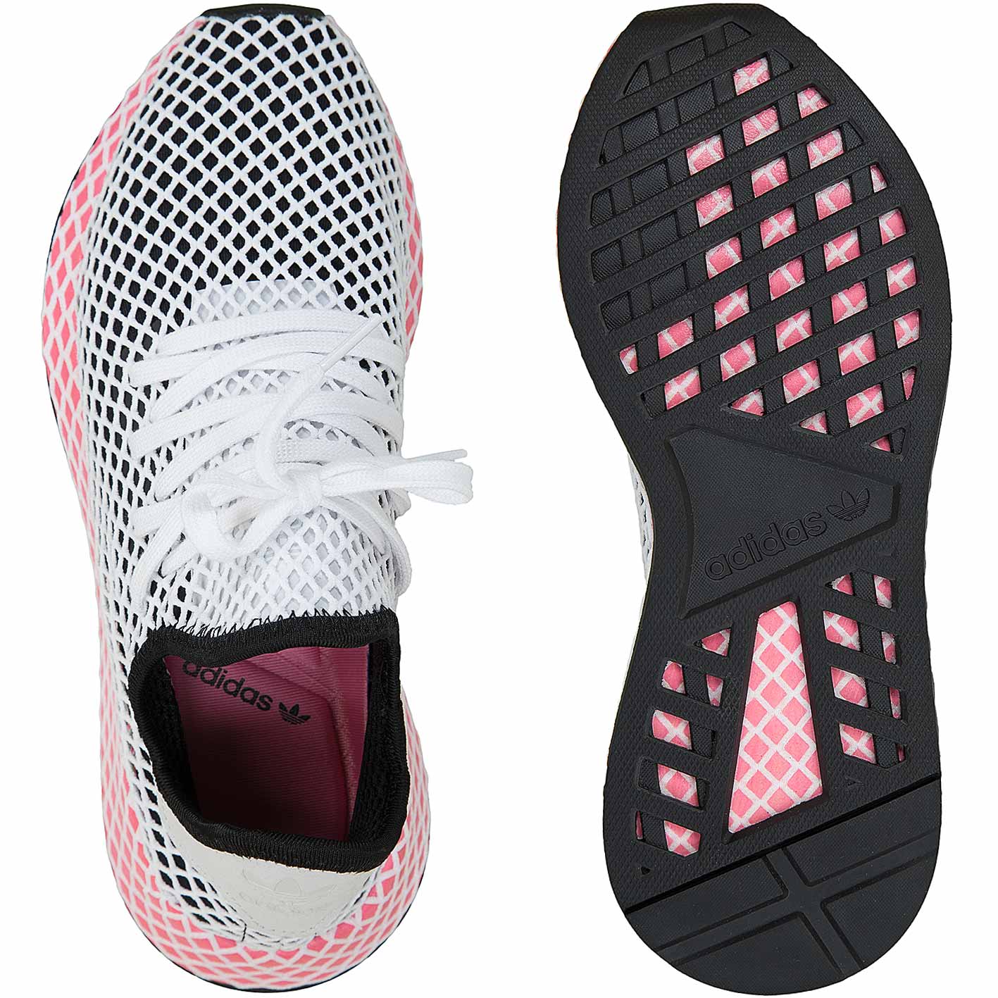 ☆ Adidas Originals Damen Sneaker Deerupt Runner schwarz/weiß/pink - hier  bestellen!