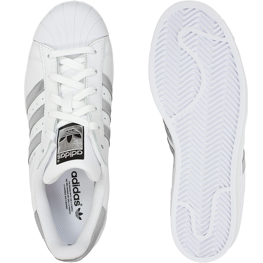 ☆ Adidas Originals Damen Sneaker Superstar weiß/silber - hier bestellen!