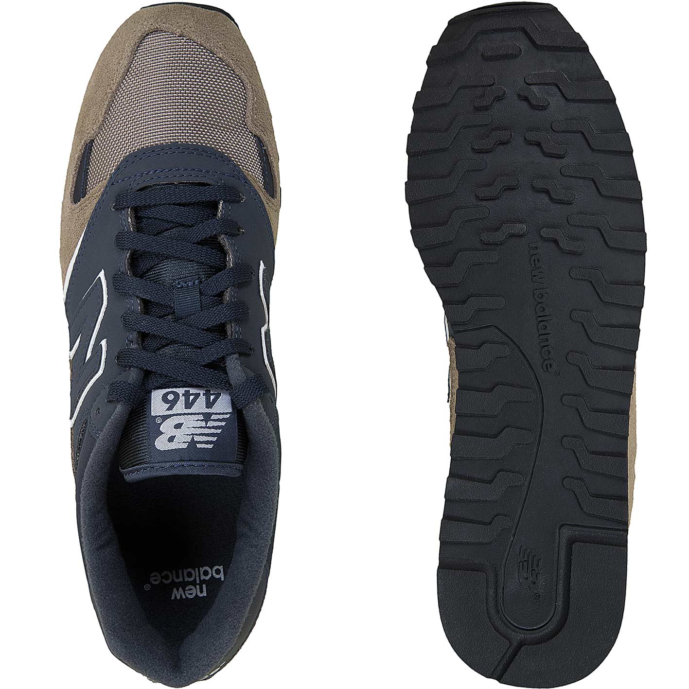☆ New Balance Sneaker 446 Wildleder/Textil braun/dunkelblau - hier  bestellen!
