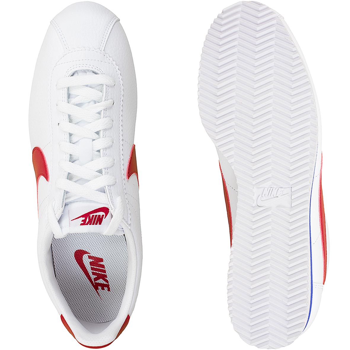 ☆ Nike Sneaker Classic Cortez Leather weiß/rot - hier bestellen!