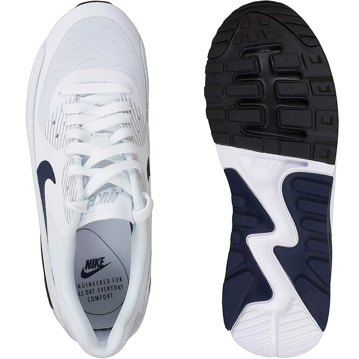 ☆ Nike Damen Sneaker Air Max 90 Ultra 2.0 weiß/dunkelblau - hier bestellen!